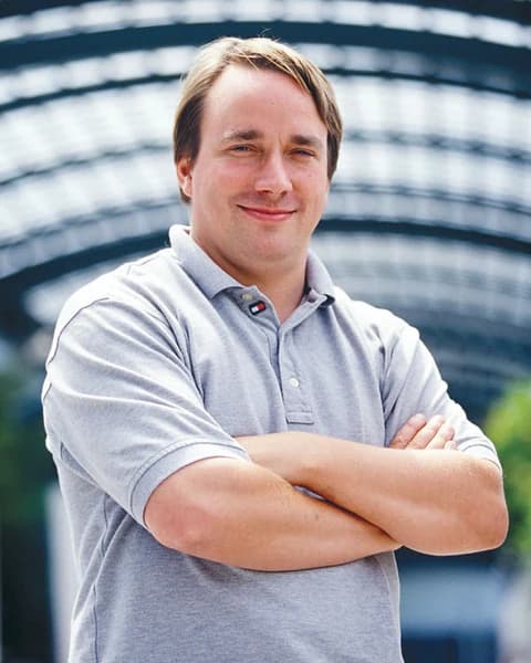 Linus Torvalds, creator of Linux and Git.