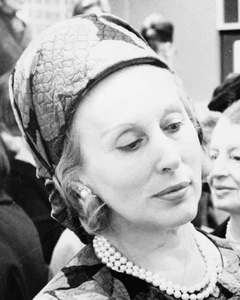 Estee Lauder, cosmetics entrepreneur, photographed in 1966.