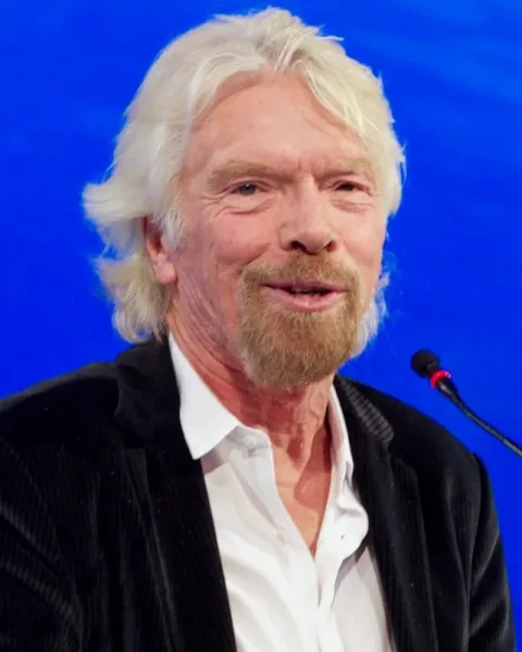 Portrait of Richard Branson.