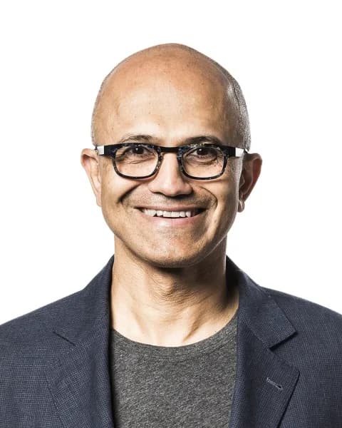 Satya Nadella in a Microsoft executive portrait.